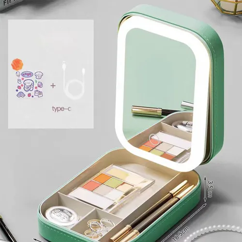 Portable Storage Makeup Mirror