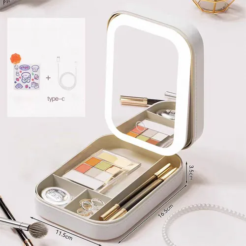 Portable Storage Makeup Mirror