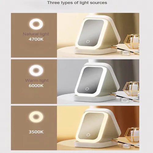Portable Storage Makeup Mirror
