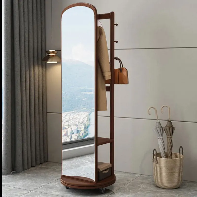 Hanging Clothes Rack Storage Function Mirror