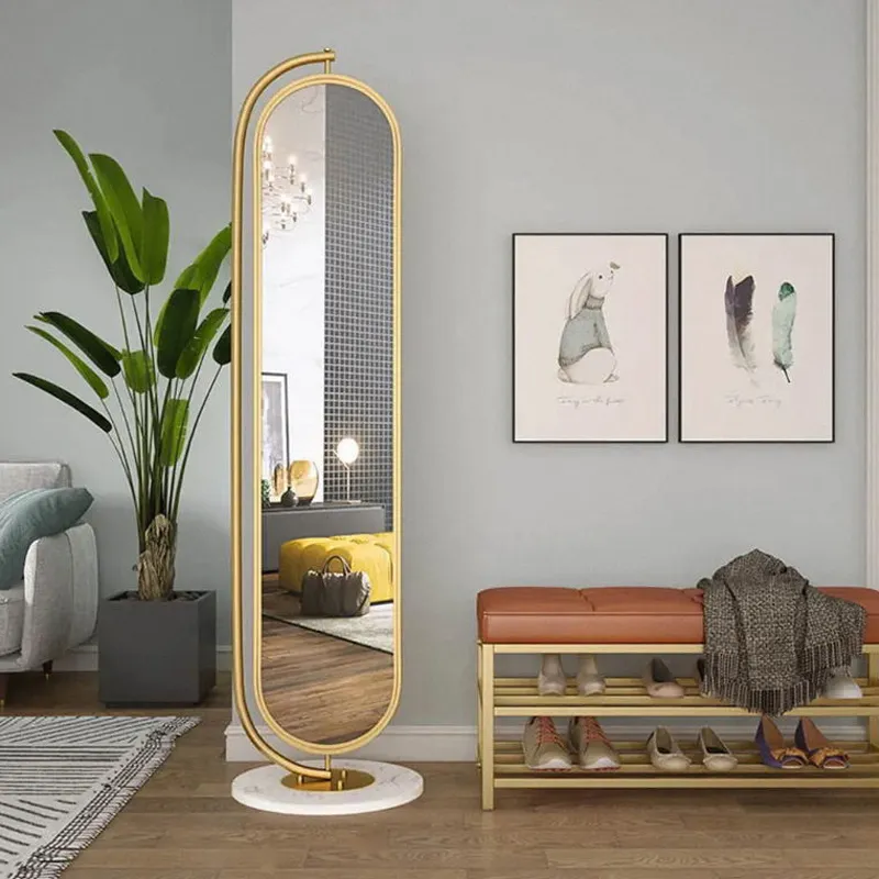 Hanging Clothes Rack Storage Function Mirror