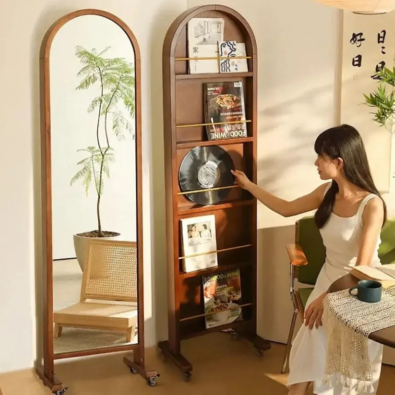 Hanging Clothes Rack Storage Function Mirror