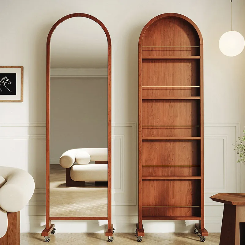 Hanging Clothes Rack Storage Function Mirror